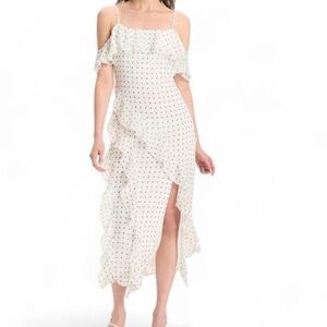 Wild Fable White Polkadot Maxi Dress, NWT, Size XXL